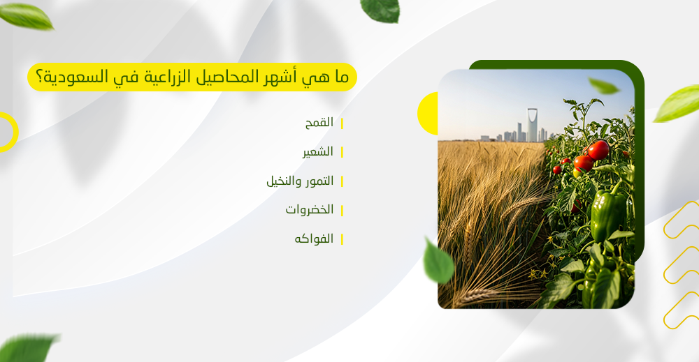 ما هي أشهر المحاصيل الزراعية في السعودية؟