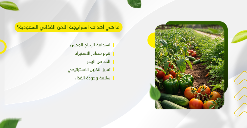 ماهي أهداف استراتيجية السعودية الأمن الغذائي